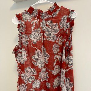 Who What Wear Sheer Blouse